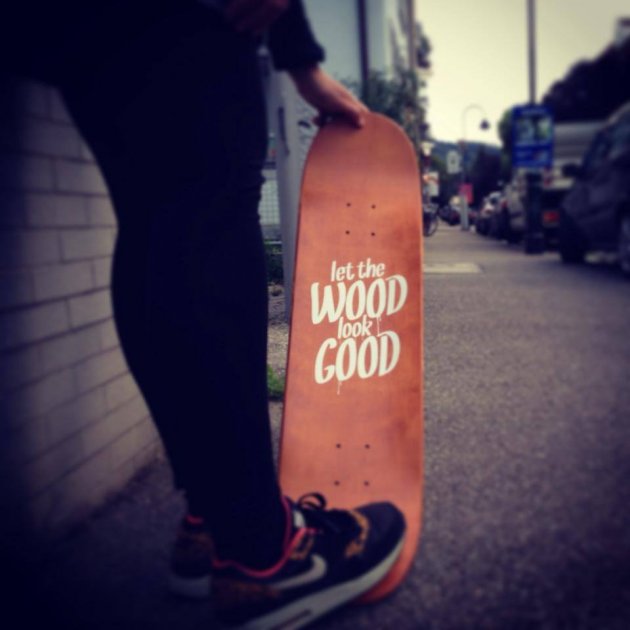 let The Wood Look Good, skateboard, Fahrer, Nike, Straße, Street