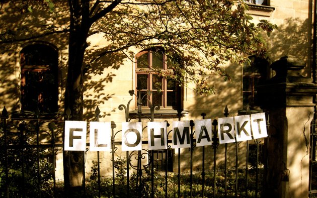 Flohmarkt, Freiburg, Sommer, sonne