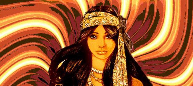 Psch And Love, Fest Freiburg, Girl, Brown Hair, Bandana, Ketten, Augen, Brunette