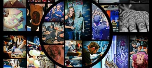 tattoo, Art, Menschen, tätowiert, oben bis unten, Gesichtstattoo, Handtattoo