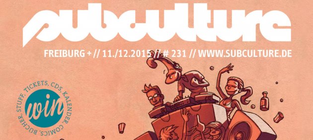 subculture, november, dezember, 2015, titelseite, urban navigator, freiburg geht aus