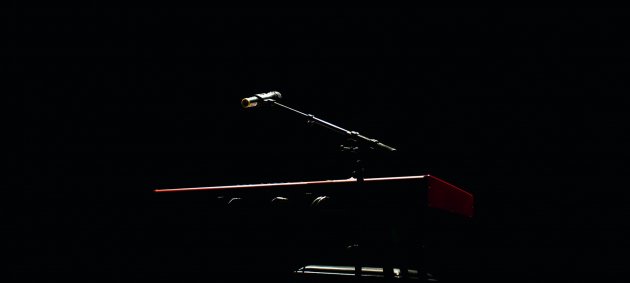 Mikrofon, Piano, Dunkel, Bühne, Stage, Microphone, dark, light, Licht